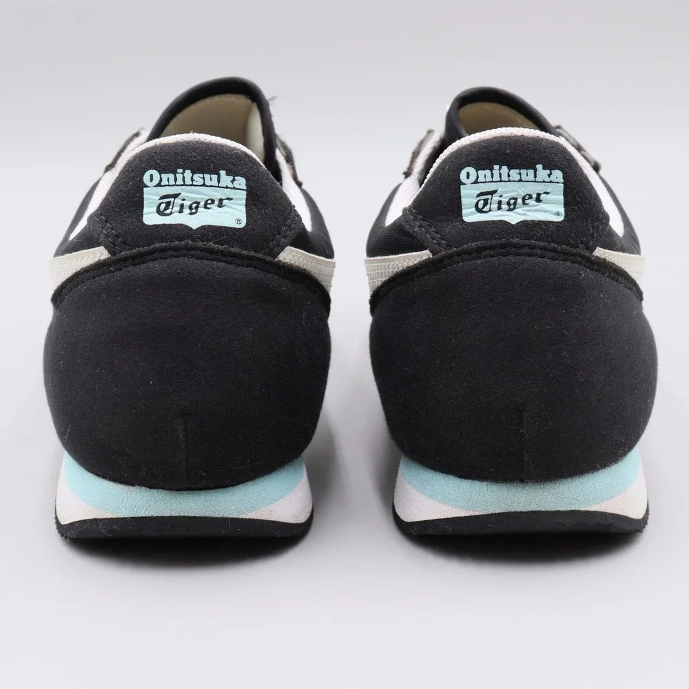Onitsuka Tiger Sakurada Black White Light Blue Womens Size 6.5 Casual Sneakers - Picture 7 of 9